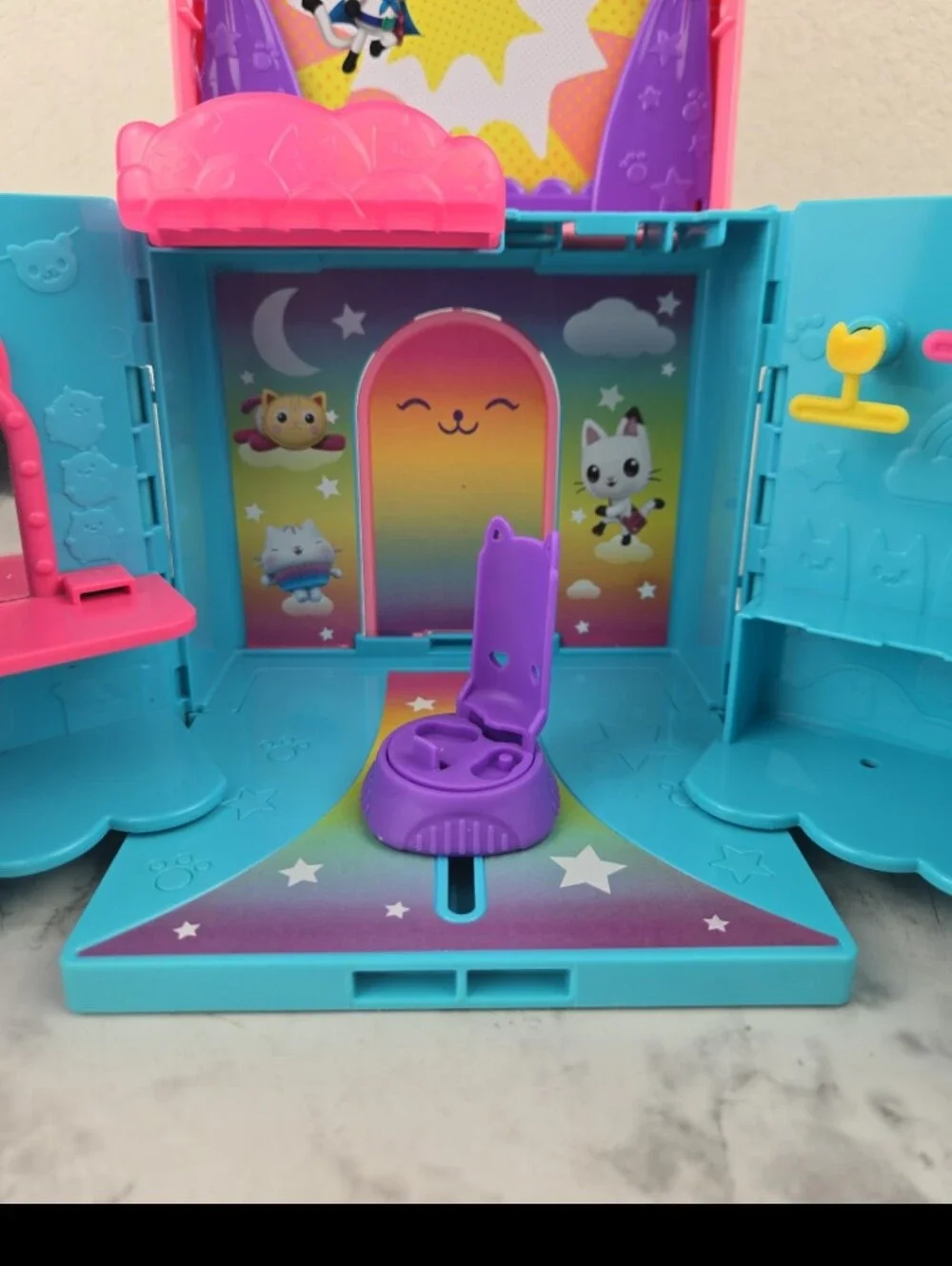 Gabby’s Dollhouse, Rainbow Closet Portable Playset(ONLY CASE)